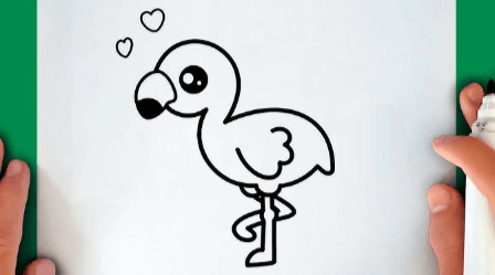 Drawing:P5vy9aqjdxm= Flamingos